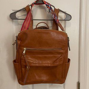 Faux Leather Backpack